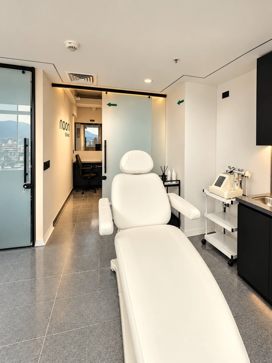 Cabina de medicina estética de noon Clinic