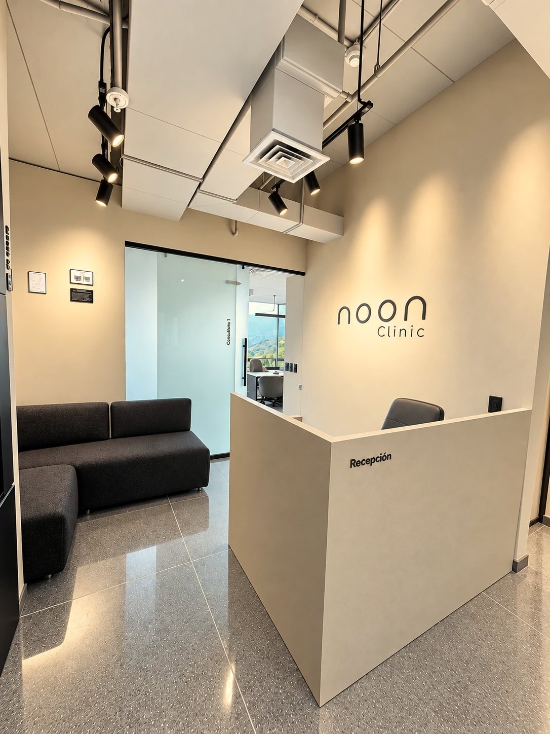 Recepción y sala de noon Clinic